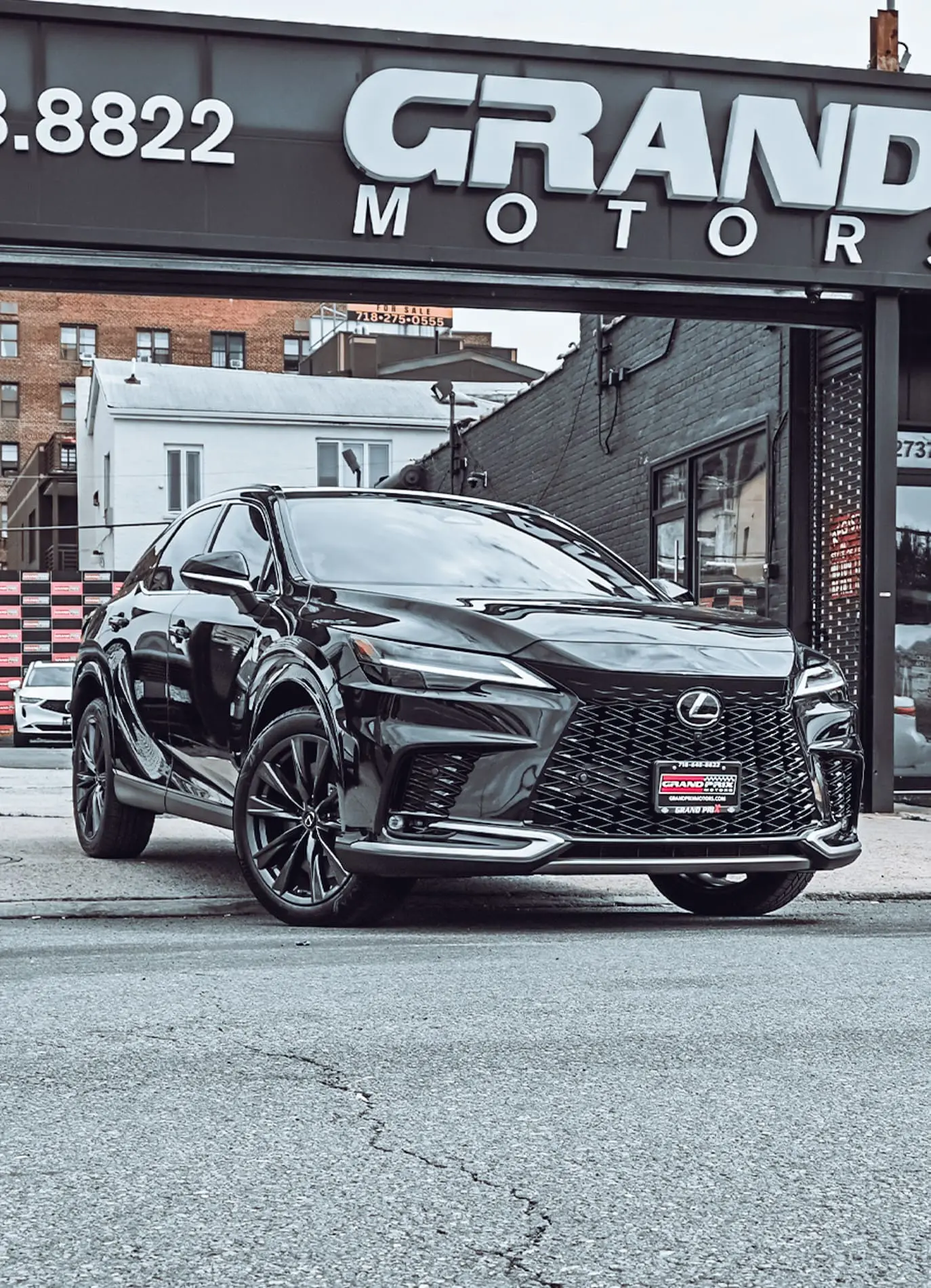 Black Lexus RX SUV available to lease at Grand Prix Motors